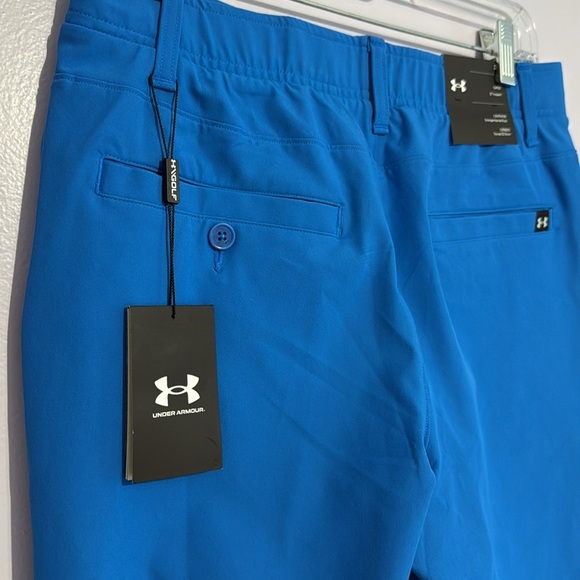 Under Armour Drive Taper Golf Men’s Flat Front Blue Shorts Size 30 9 inch inseam - Picture 4 of 10